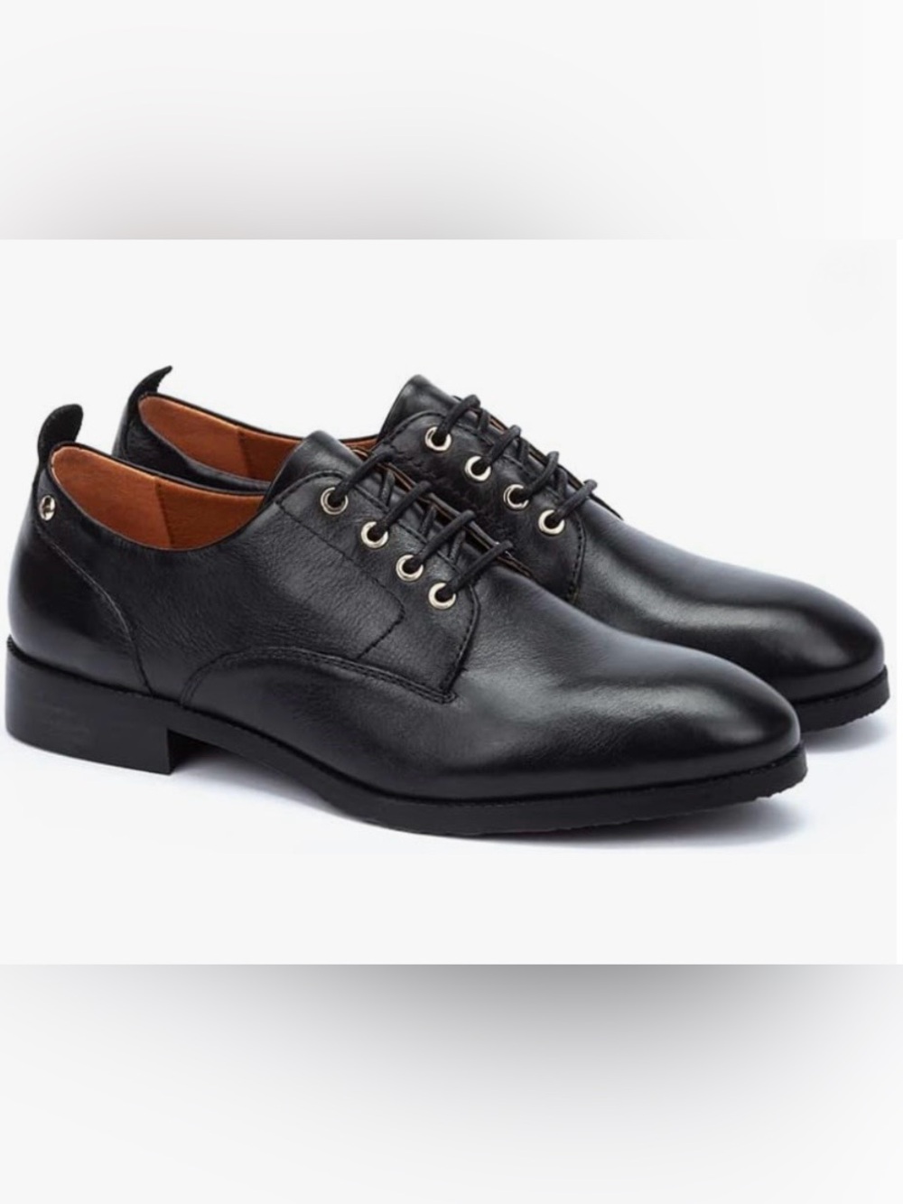 PIKOLINOS Women’s Black Leather Lace-Up Flats Size 41= US Size 10 - Picture 2 of 16